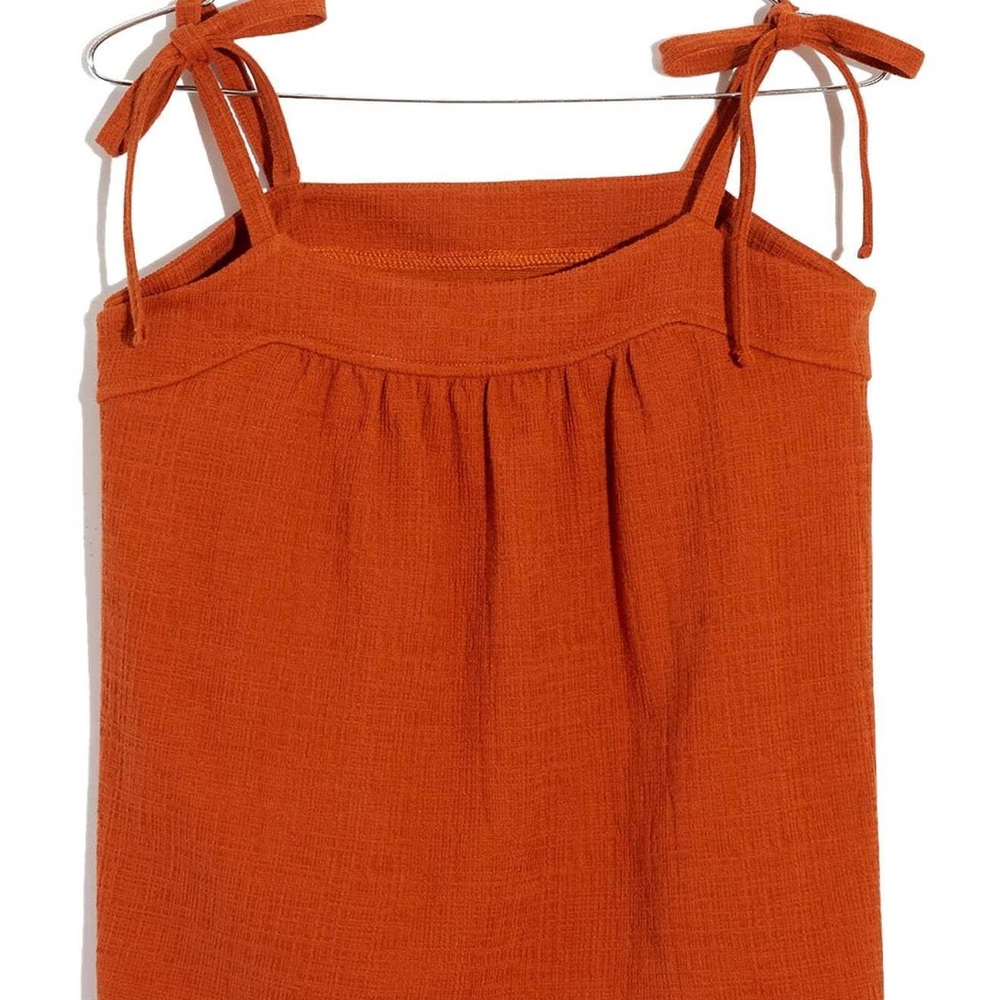 NWT madewell crosshatch tie strap tank